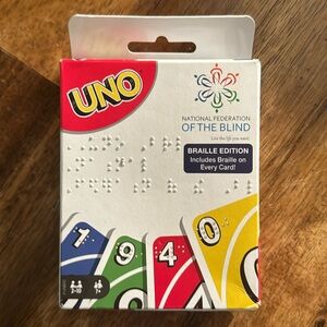 Braille uno cards